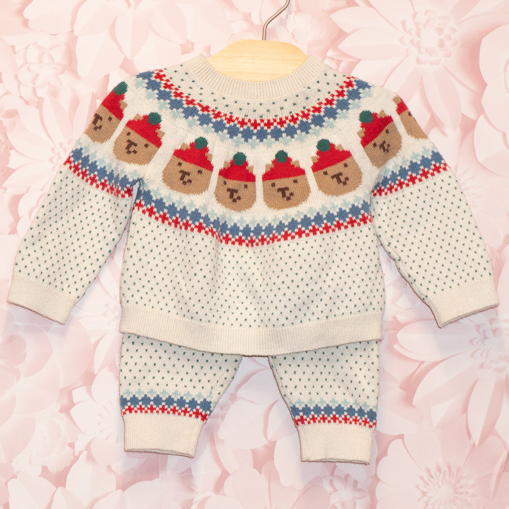 Knit Bear Set Size 0-3m
