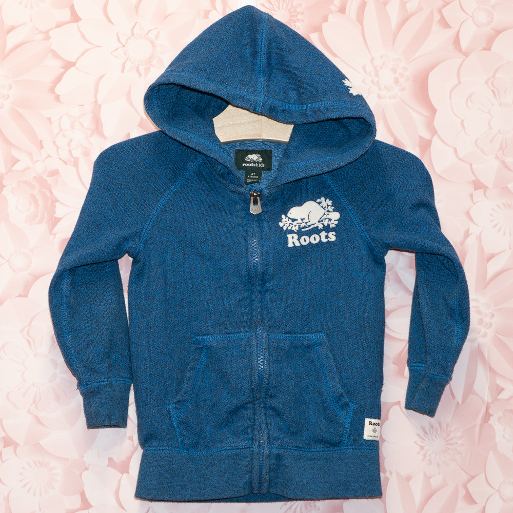 Blue Roots Zip Hoodie Size 4T