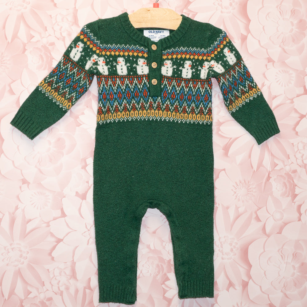 Snowman Romper Size 12-18m
