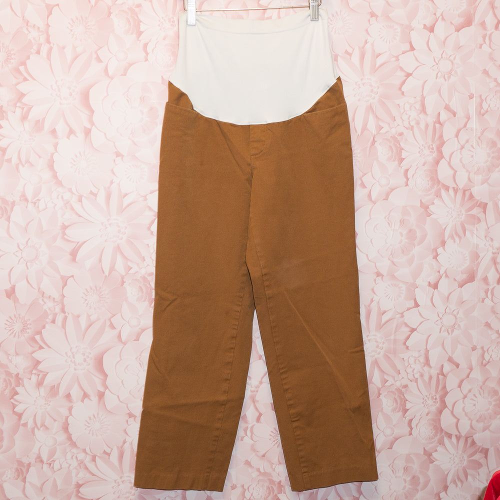 Brown Maternity Pants Size 8