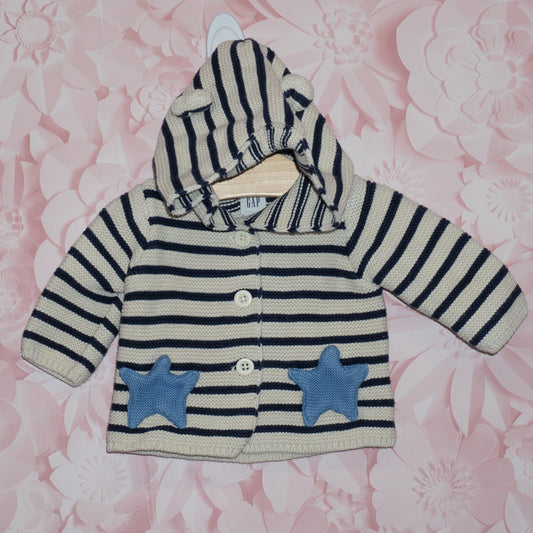 Knit Striped Starfish Sweater Size 0-3m