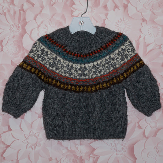 Cable Knit Sweater Size 6-9m
