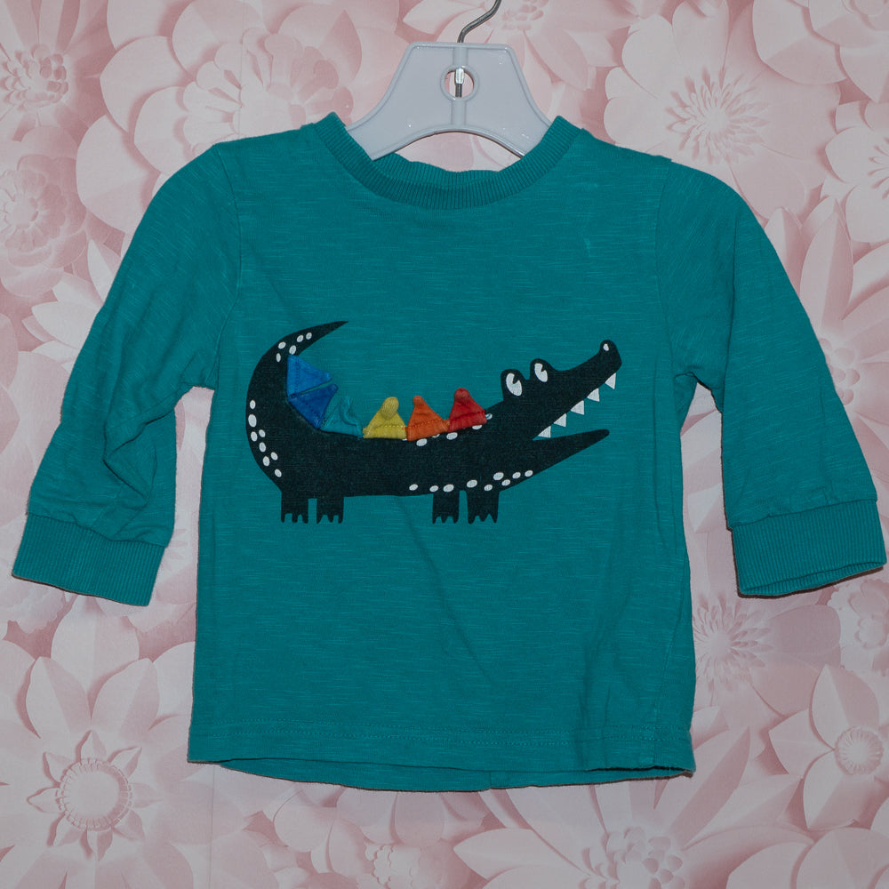 Rainbow Gator Tee Size 9-12m