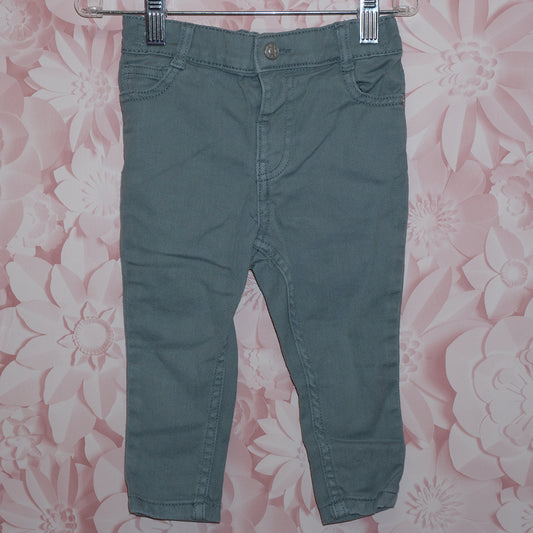 Gray-Green Jeans Size 18-24m