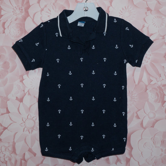 Anchor Shortie Romper Size 18-24m