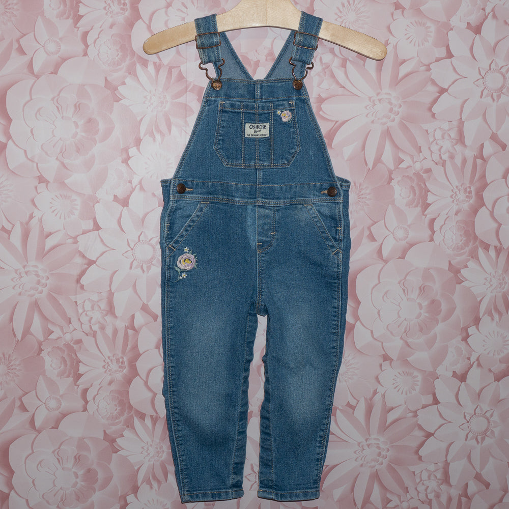 Floral Embroidered Overalls Size 24m
