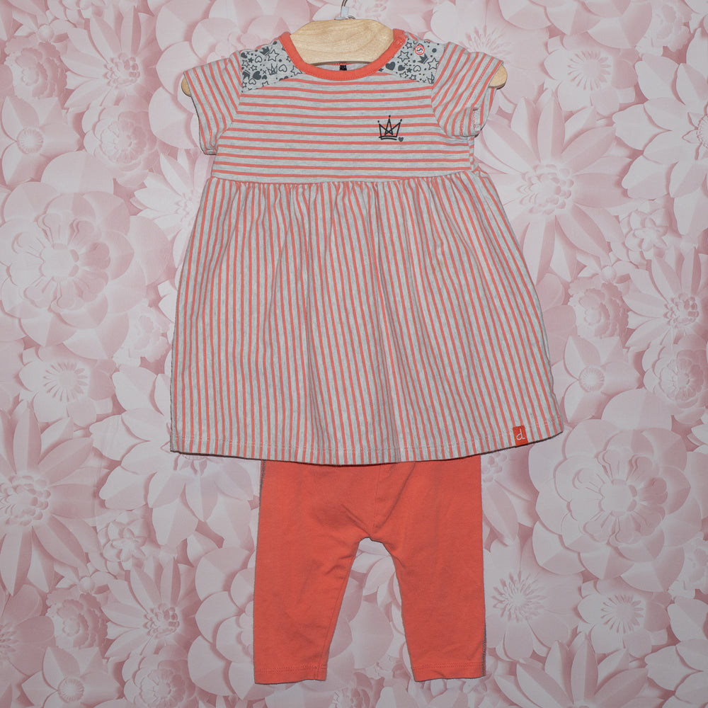Dress & Leggings Set Size 9m