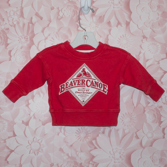 Beaver Canoe Crewneck Size 0-3m