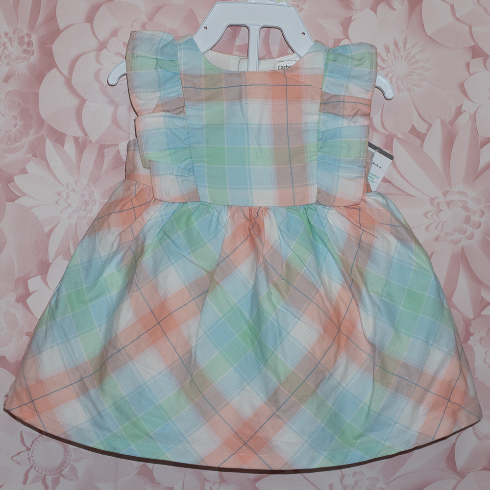 NWT Plaid Dress Size 3m