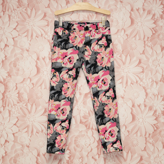 Floral Jeans Size 8