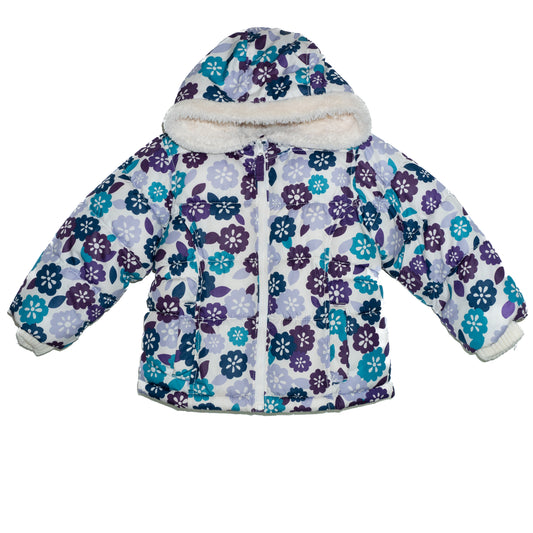 Floral Puffy Coat Size 3T
