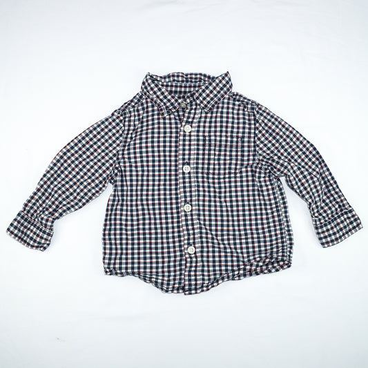 Plaid Button-up Shirt Size 12-18m