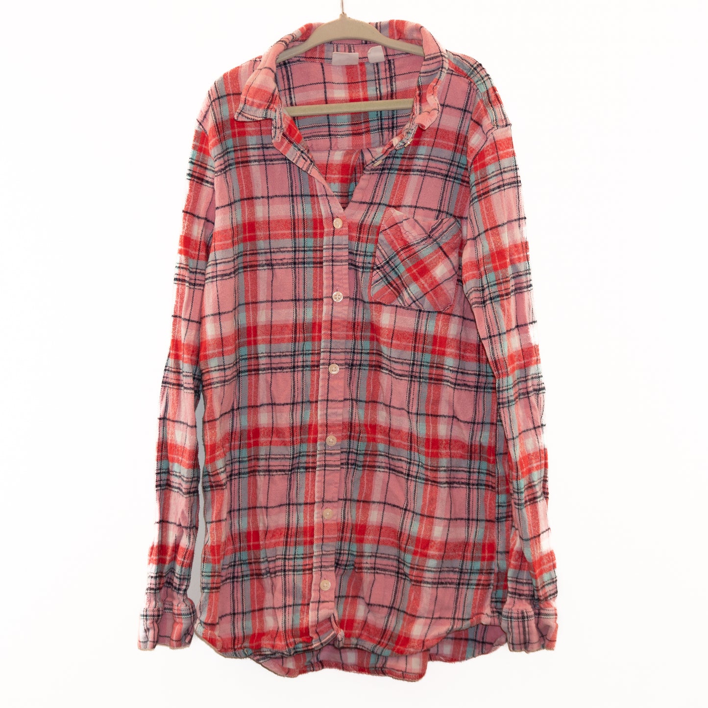 Plaid Flannel Shirt Size 14-16
