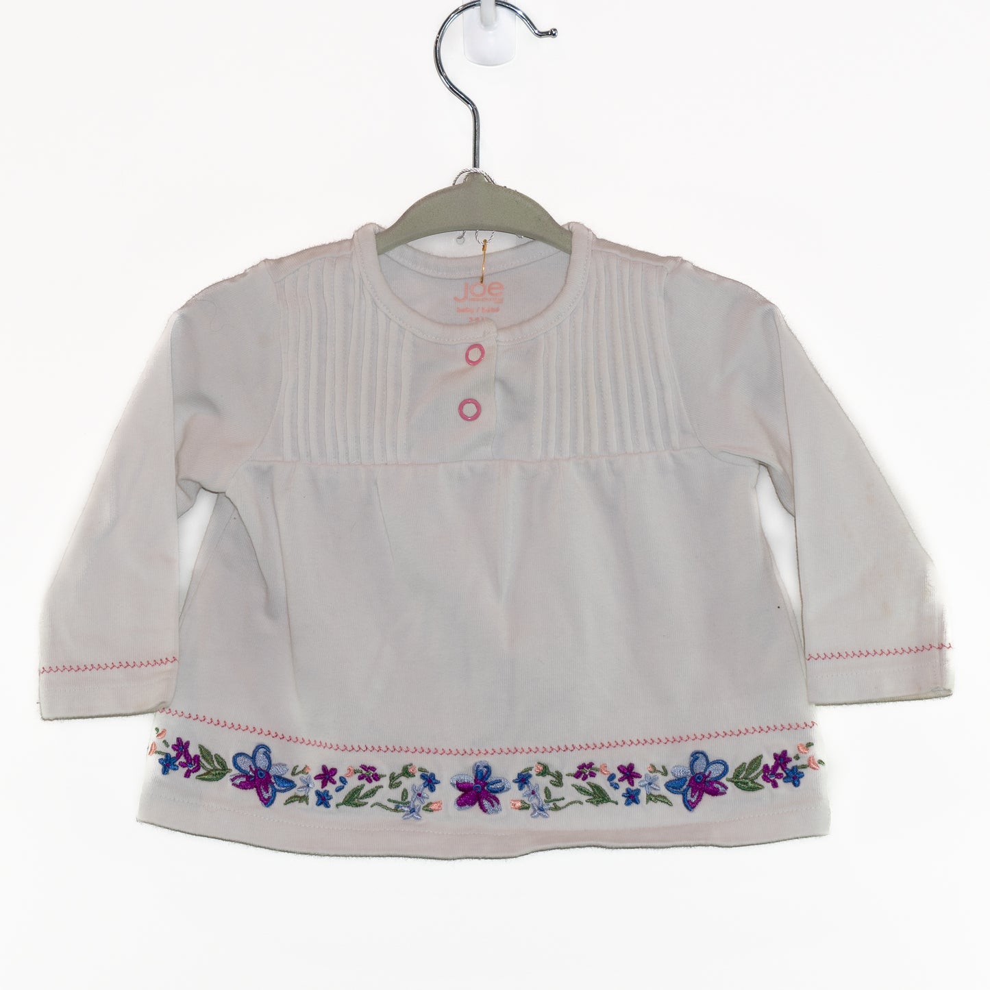 Embroidered Long-sleeve Shirt Size 3-6m