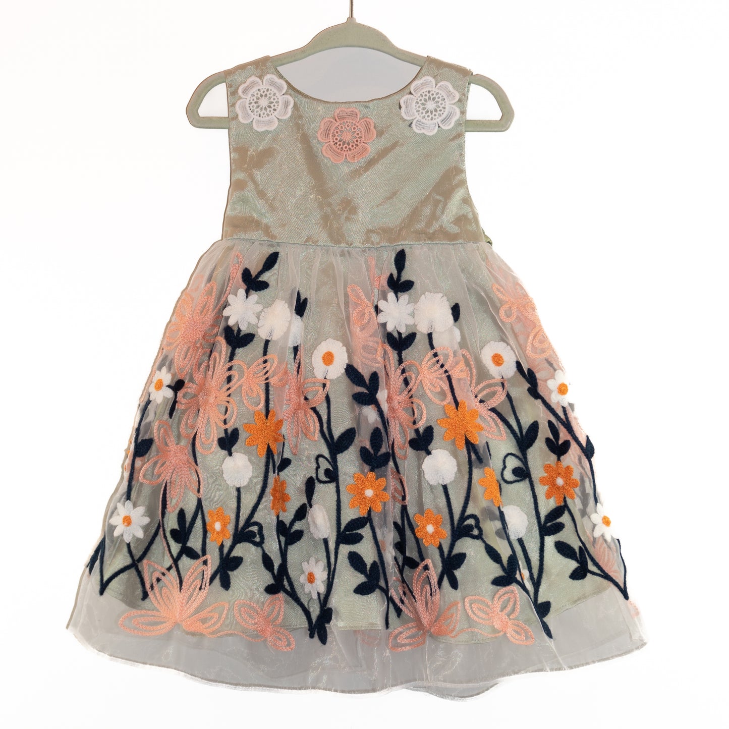 Embroidered Tulle Dress Size 1-2 years