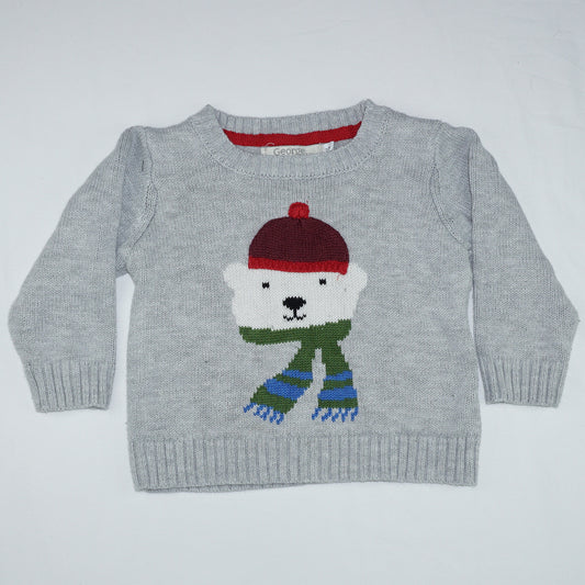 Polar Bear Sweater Size 12-18m